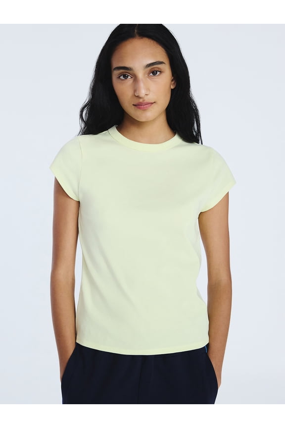 Women's and Women's Plus Cap Sleeve Tee, Sizes XS-4X