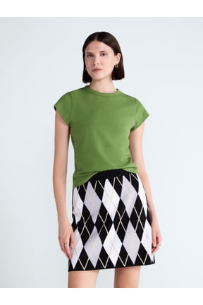 Women's and Women's Plus Cap Sleeve Tee, Sizes XS-4X