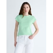 Free Assembly Women's and Women's Plus Cap Sleeve Tee, Sizes XS-4X deal from Walmart
