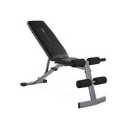 CAP Strength Adjustable FID Workout Bench 600 lb Weight Capacity, Black & Gray