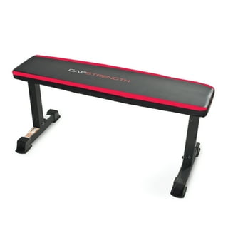 Flat Bench Cap Barbell Bench With 100lb Weight Set CAP Strength