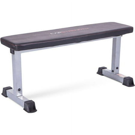 CAP Strength Flat Utility Weight Bench (600 lb Weight Capacity), Gray
