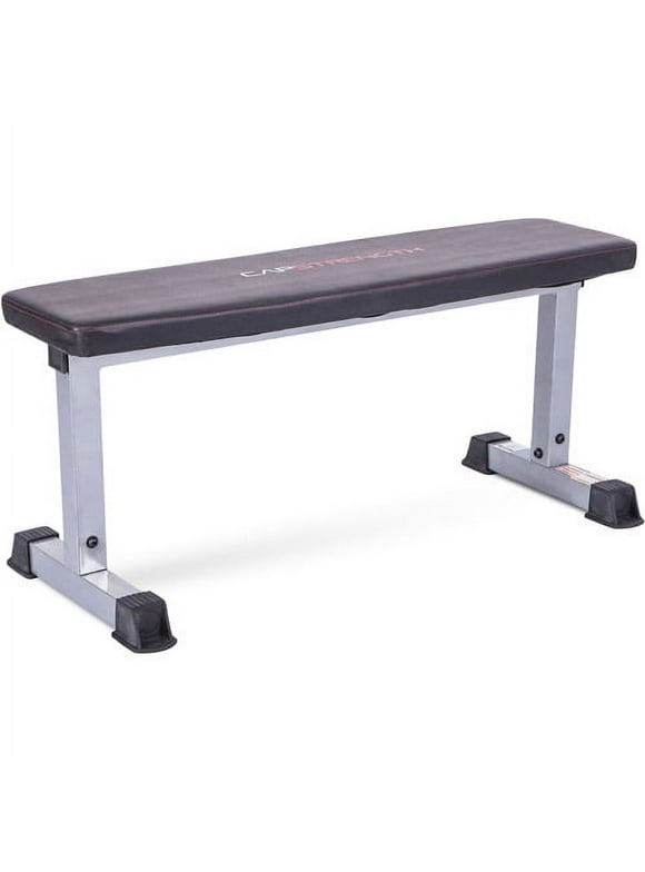 CAP Strength Flat Utility Weight Bench (600 lb Weight Capacity), Gray