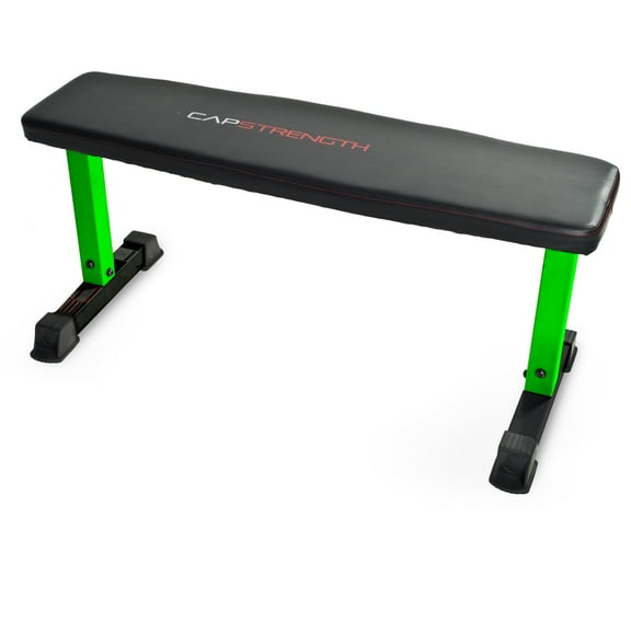 CAP Strength Flat Utility Weight Bench (600 lb Weight Capacity), Green