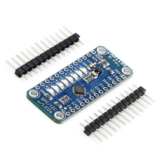 CAP1188 8 Key Capacitive Touchable Sensory Module SPI I2C LED 8 Button Key 3V-5V Board for Electronics Industrial