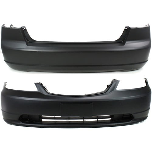 CAPA Bumper Covers Fascias Set of 2 Front & Rear HO1000197C, HO1100200C Pair