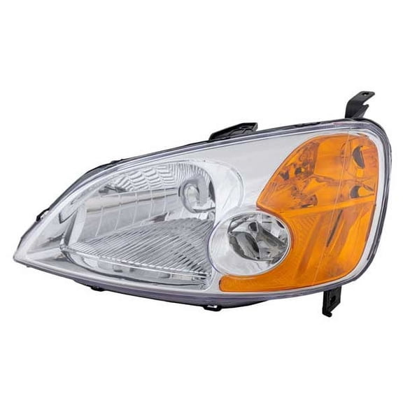 CAPA For 01-03 Civic Sedan 4DR Headlight Headlamp Head Light w/o Bulb Left Side