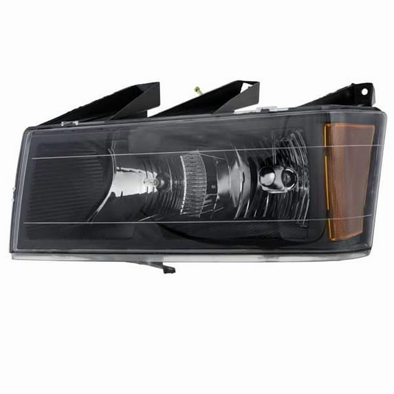 CAPA For 04-12 Colorado Canyon Headlight Headlamp Black Bezel w/Bulb Driver Side
