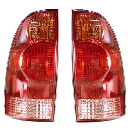 CAPA For 05-15 Tacoma Truck Standard Halogen Taillight Taillamp w/Bulb PAIR SET