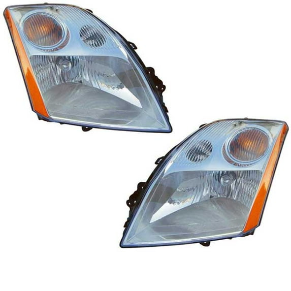 CAPA For 07-09 Sentra 2.0L Halogen Headlight Headlamp Head Lamp w/Bulb PAIR SET