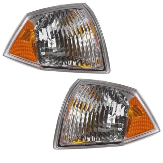CAPA For 07-10 Compass Corner Park Light Turn Signal Side Marker Lamp SET PAIR