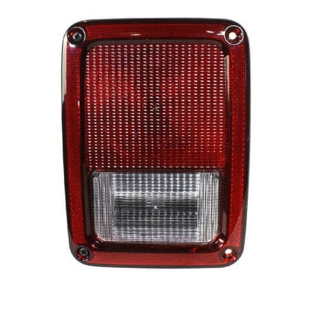 CAPA For 07-18 Wrangler Taillight Taillamp Rear Brake Light w/Bulb Driver Side