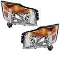 thumbnail image 1 of CAPA For 08-15 Armada Halogen Headlight Headlamp Front Head Lamp w/Bulb PAIR SET, 1 of 5