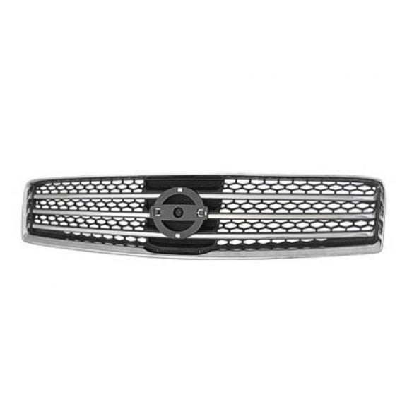 CAPA For 09 10 11 Maxima Front Grille Assembly Chrome Shell w/Dark Gray Insert