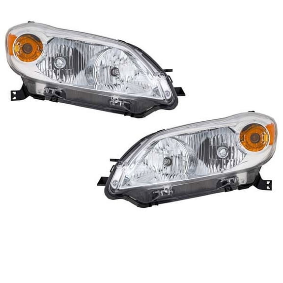 CAPA For 09-14 Matrix Headlight Headlamp Halogen Head Light Lamp w/Bulb PAIR SET