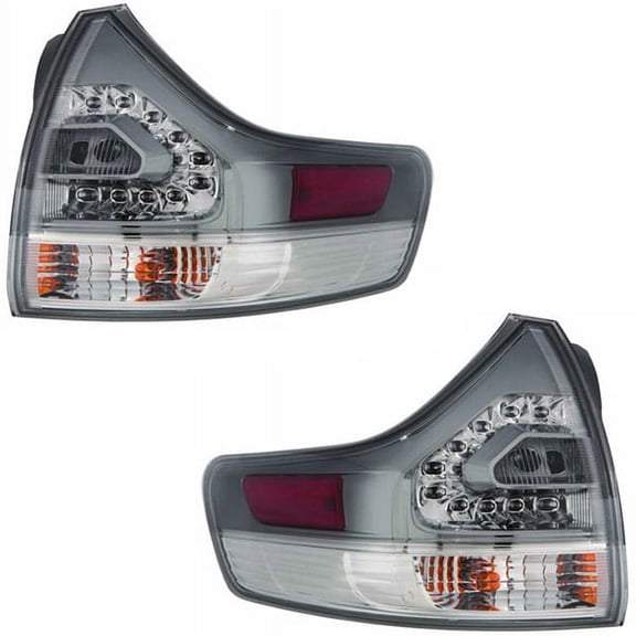 CAPA For 11-20 Sienna Van SE Taillight Taillamp Rear Outer Brake Light SET PAIR
