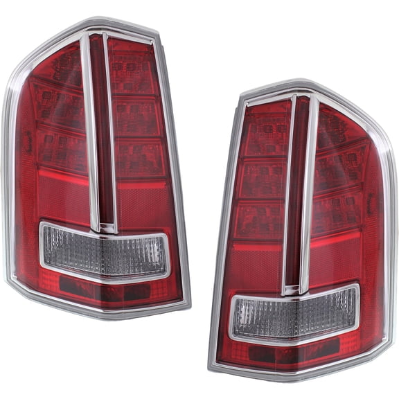 CAPA For 12 13 14 300 Taillight Taillamp Rear Brake Light Lamp w/Bulb SET PAIR