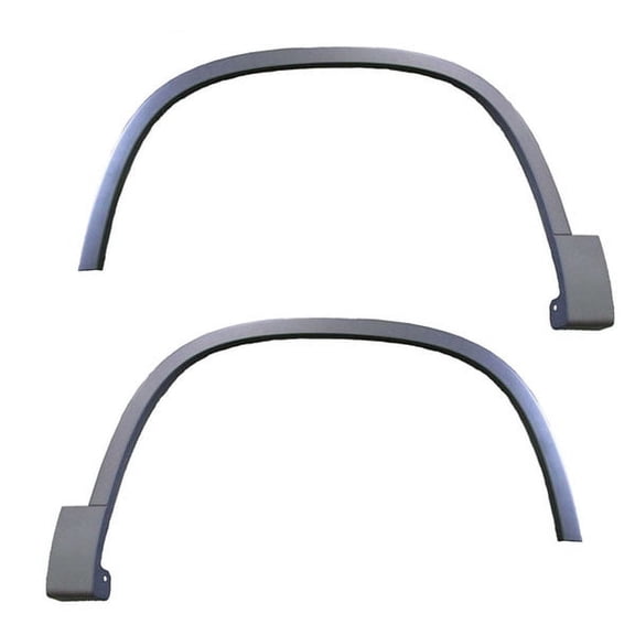 CAPA For 12-18 VW Tiguan Front Fender Flare Wheel Opening Molding Black PAIR SET