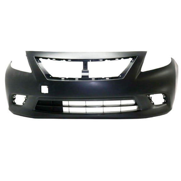 CAPA For 13-14 Versa w/Auto CVT Trans Front Bumper Cover Assembly Primed Plastic