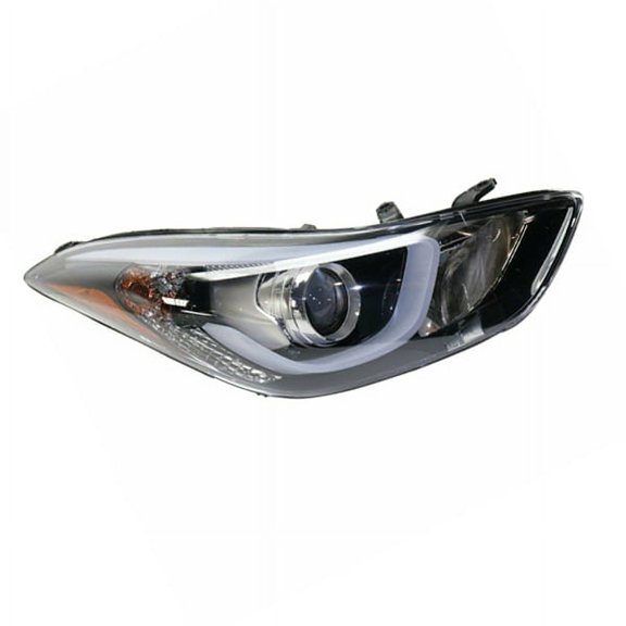 CAPA For 13-16 Elantra Headlight Headlamp Head w/ LED Position Lamp Right Side Q