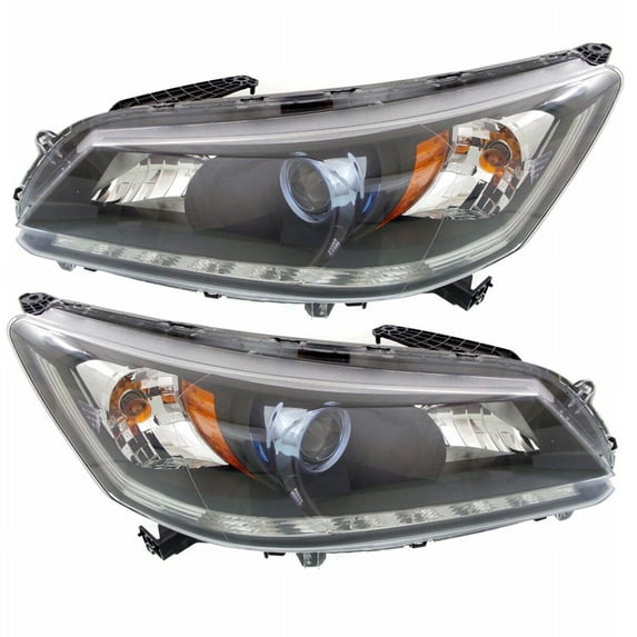 CAPA For 14-15 Accord Hybrid Headlight Headlamp Head Light Lamp w/Bulb PAIR SET
