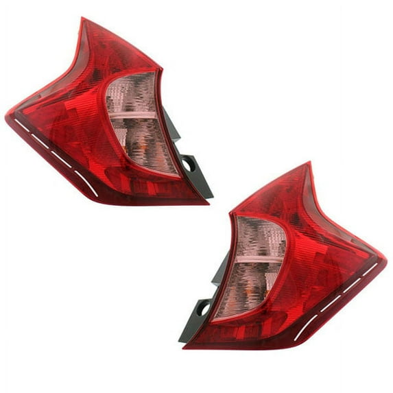 CAPA For 14-19 Versa Note Hatchback Taillight Taillamp Tail Lamp w/Bulb Set Pair