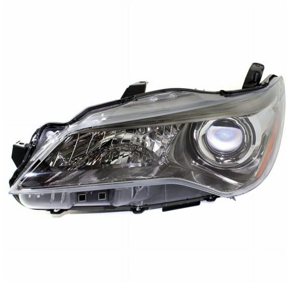 CAPA For 15 16 17 Camry Halogen Headlight Headlamp w/Bulb Black Bezel Left Side