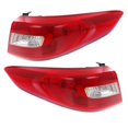 thumbnail image 1 of CAPA For 15 16 17 Sonata Outer Taillight Taillamp Rear Brake Lamp Light Set Pair, 1 of 5