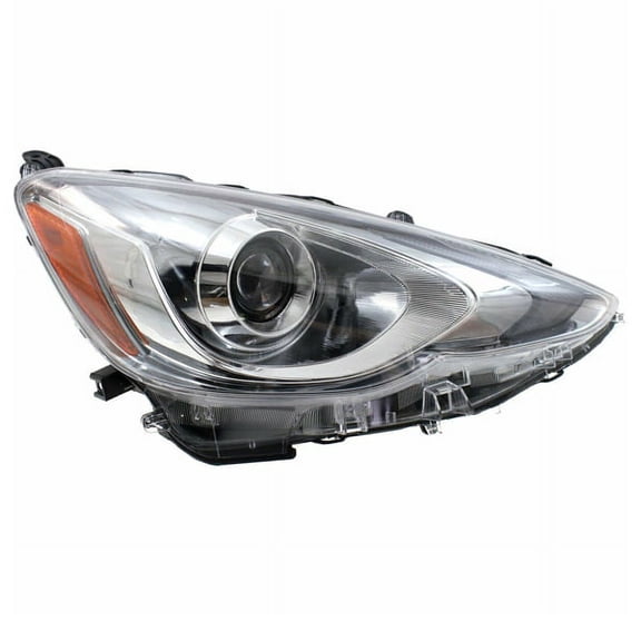 CAPA For 15-17 Prius C Halogen Headlight Headlamp Head Light w/Bulb Right Side
