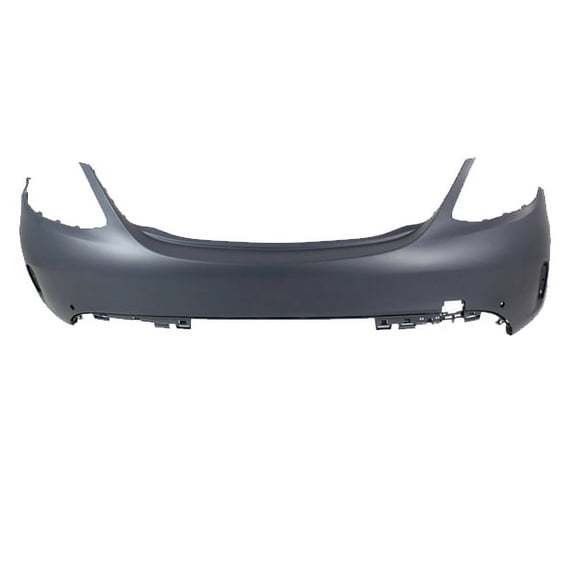 CAPA For 15-18 C-Class w/ AMG/Sport Rear Bumper Cover w/o Park Aid Sensor Holes