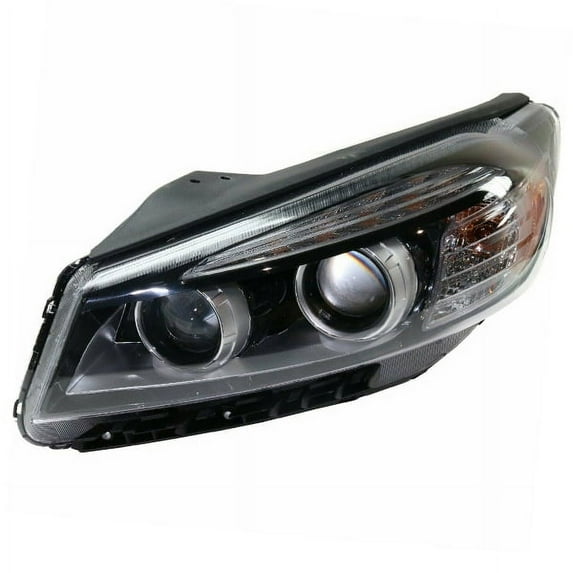 CAPA For 16-18 Sorento Halogen Headlight Headlamp w/LED Accent Light Driver Side