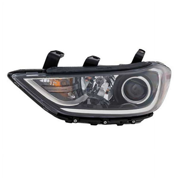 CAPA For 17-18 Elantra w/DRL Halogen Headlight Headlamp Light w/Bulb Left Side