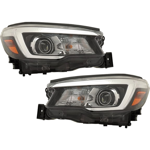 CAPA For 19-20 Forester Front LED Headlight Headlamp Head Lamp w/Bulb SET PAIR
