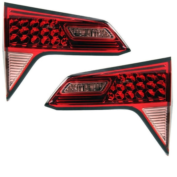 CAPA For 19-23 HR-V Inner LED Taillight Taillamp Rear Brake Lamp w/Bulb SET PAIR