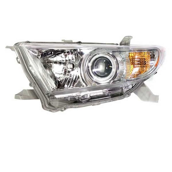 CAPA For 2010 Highlander Sport Headlight Headlamp Head Light w/Bulb Driver Side