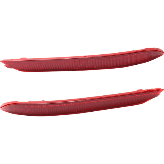 CAPA For 2015-2018 Sedona Bumper Reflector Rear Red Plastic SET PAIR