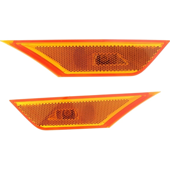 CAPA For 2016-2021 Civic Marker Front Amber Plastic SET PAIR