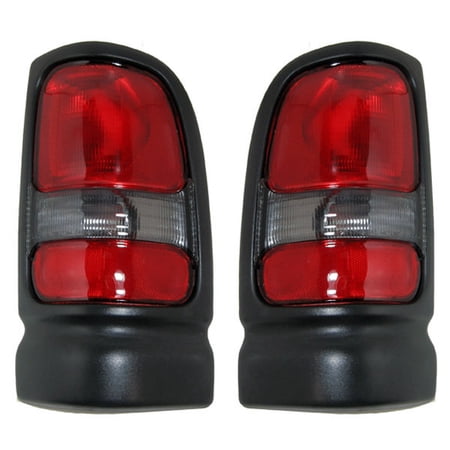 CAPA For 94-02 Ram Pickup Truck Taillight Taillamp Rear Tail Lamp Light PAIR SET