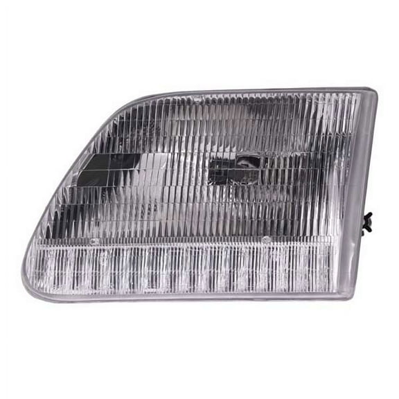 CAPA For 97-04 F-Series Pickup Headlight Headlamp Head Light w/Bulb Driver Side