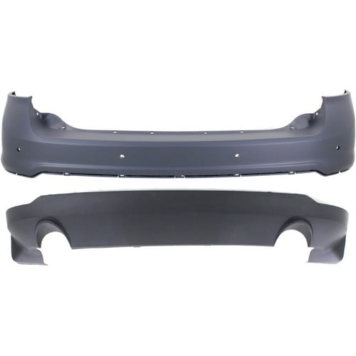 CAPA Set of 2 Bumper Covers Fascias Rear Upper Edge FO1114101C, FO1115100C Pair