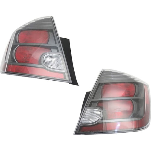 CAPA Tail Light Black Int LH and RH For 10-12 Nissan Sentra SR/SE-R/SE-R Spec V