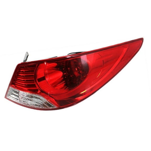 CAPA for 2012-2014 Accent Rear Right Tail Lights Red & Clear Plastic C