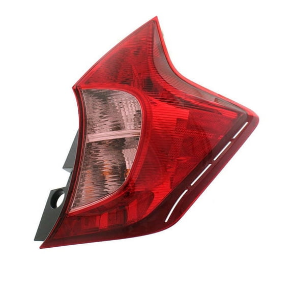 CAPA for 2014-2019 Versa Note Rear Right Tail Lights Red & Clear Plastic C