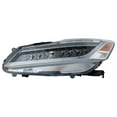 thumbnail image 1 of CAPA for 2016-2017 Accord Front Left Headlight Amber & Clear Plastic C, 1 of 5