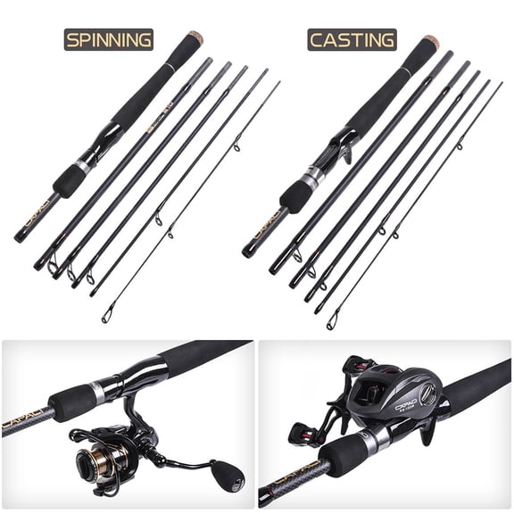 CAPACI Fishing Rod,6 Carbon Rod Lure Rod Hand 2.1m / 6 Carbon Rod Lure / 6 Carbon Mewmewcat Huiop