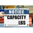 thumbnail image 1 of CAPACITY LBS | Warning Notice Caution Danger 3mm PVC Sign, 1 of 4