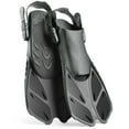 CAPAS Snorkel Fins, Swim Fins Travel Size Short Adjustable for