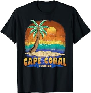 CAPE CORAL FLORIDA | Vintage Distressed Souvenir T-Shirt - Walmart.com