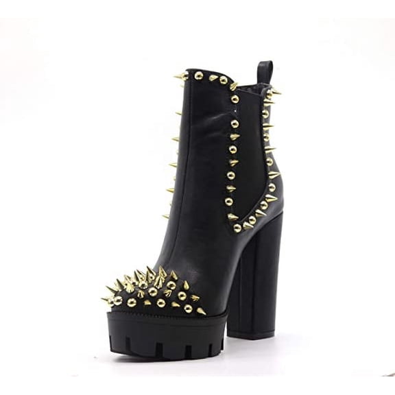 CAPE ROBBIN Female JAGGED BLACK GOLD SIZE 6.5