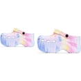 thumbnail image 1 of CAPE ROBBIN GARDENER CHUNKY PLATFORM ANKLE STRAP CUT OUT CLOG SANDAL-TIE DYE (6, TIE DYE), 1 of 4